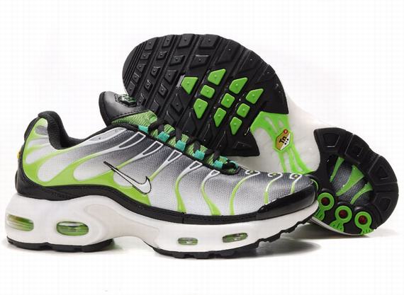 New Men'S Nike Air Max Tn White/Black/Greenyellow